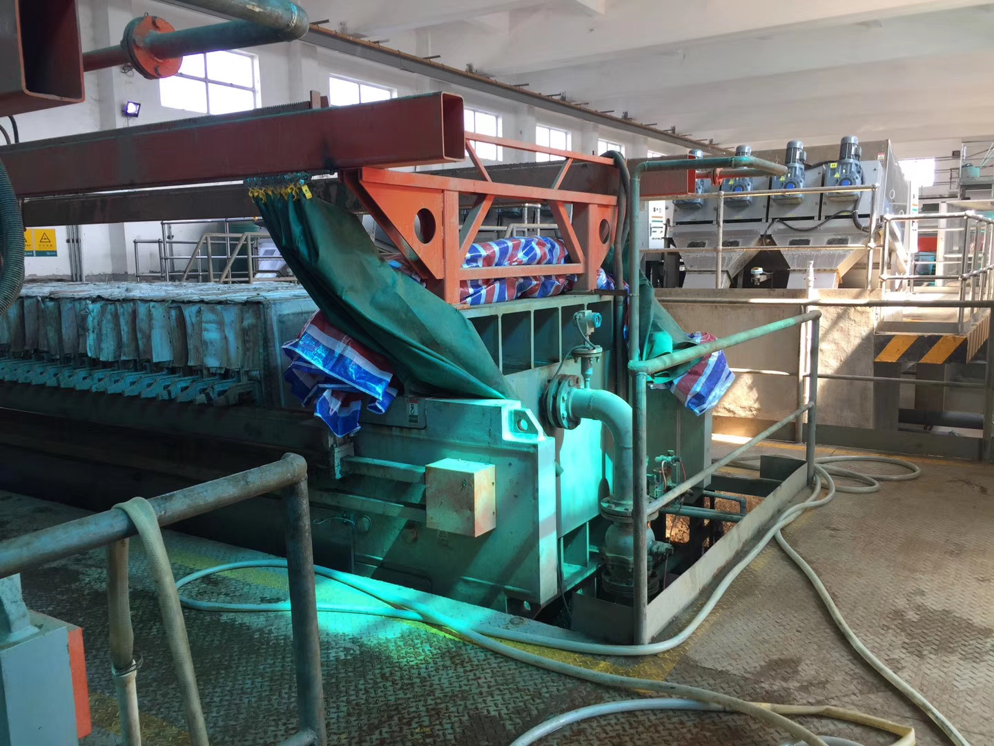 陶瓷柱塞泵使用現場(chǎng)城市生活污水處理